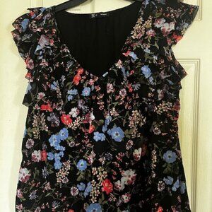 international concepts flower printed women blouse Size 1X